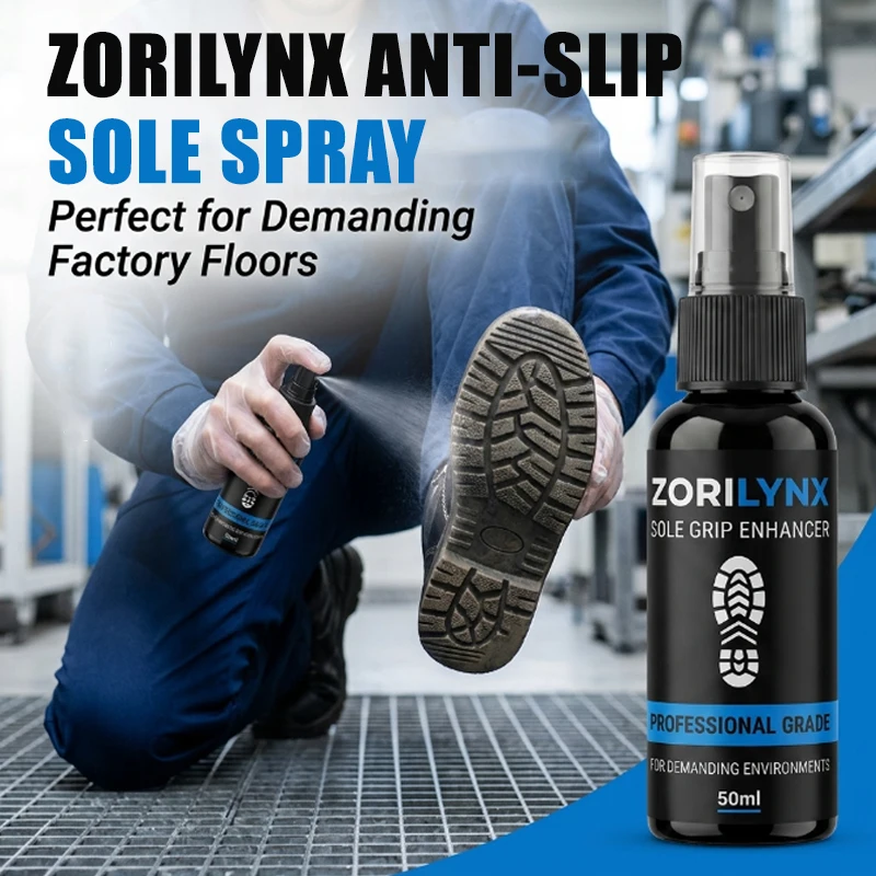 High-Traction Anti-Slip Spray for Work Boots Superior Slip Resistance for Demanding Factory and Workshop Environments - ZORILYNX
