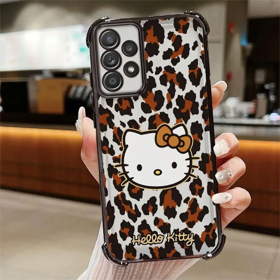 واضح غطاء حافظة لهاتف سامسونج جالاكسي A34 A35 A36 A13 A53 A56 5G A26 A24 A54 A15 A33 A14 A25 A55 A23 كارتون كيتي