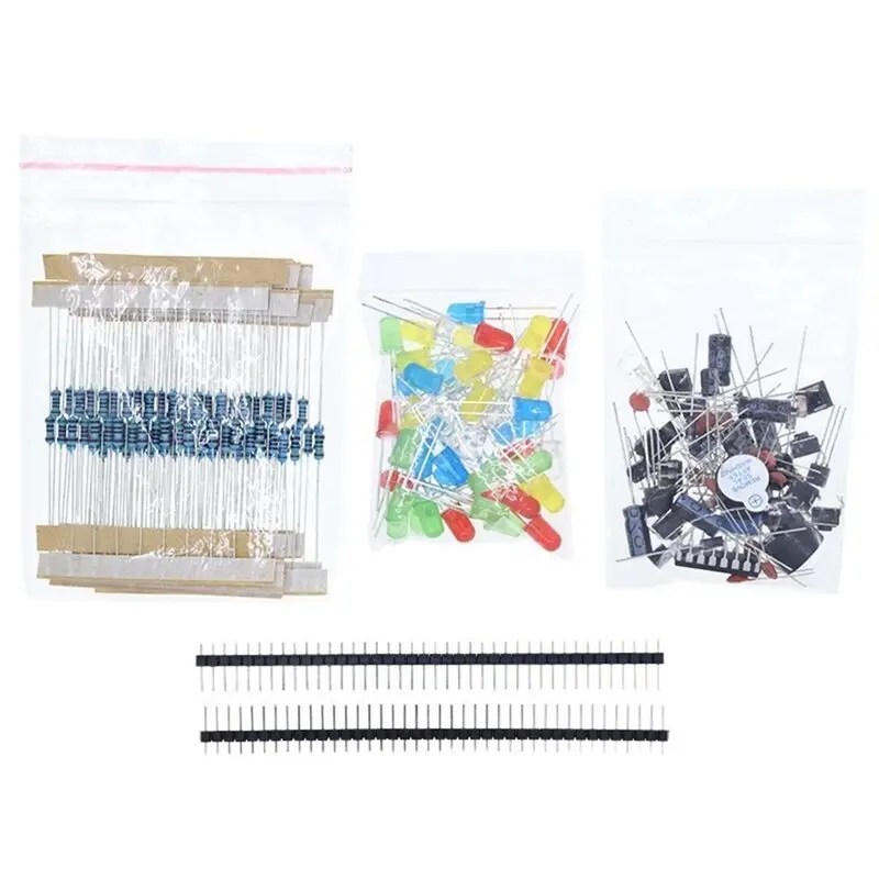 【Y19A】For Arduino UNO For Raspberry Pi Compatible Diy Electronics Components Starter Kit With LED Buzzer Capacitor Resistor