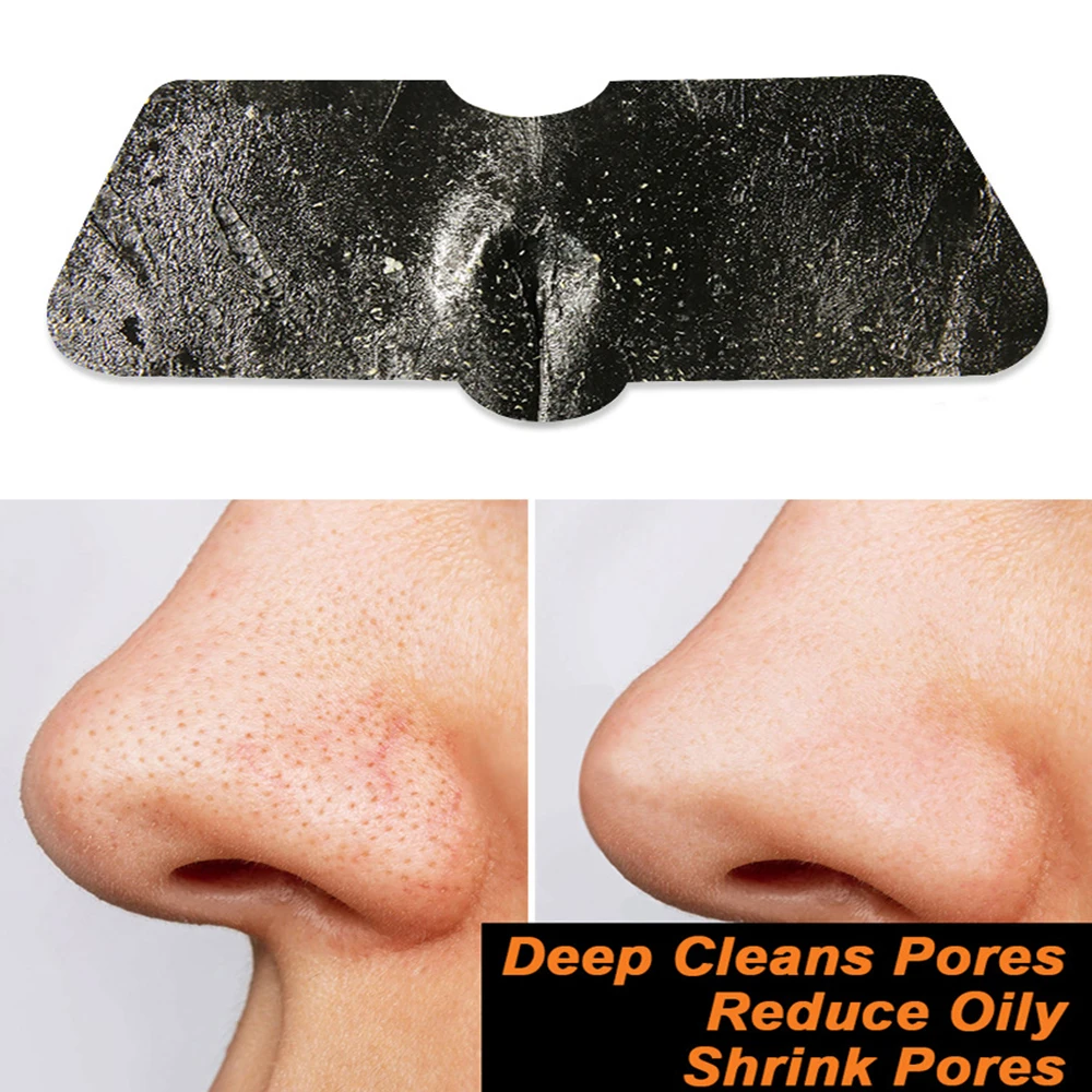 10pcs Bamboo Unisex Blackhead Remove Mask for Blackhead Removal Pore Cleansing Peel-off Nasal Membrane Stickers for Clearer Nose