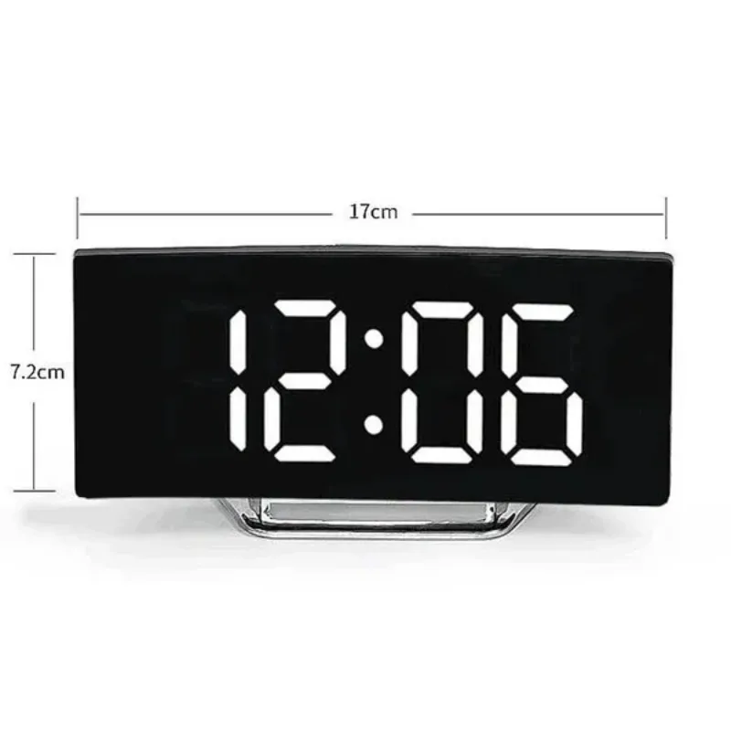1 قطعة ساعة الطاولة الرقمية متعددة الوظائف الرقم الإلكتروني سطح المكتب غرفة نوم المنبهات (لا تشمل البطارية)