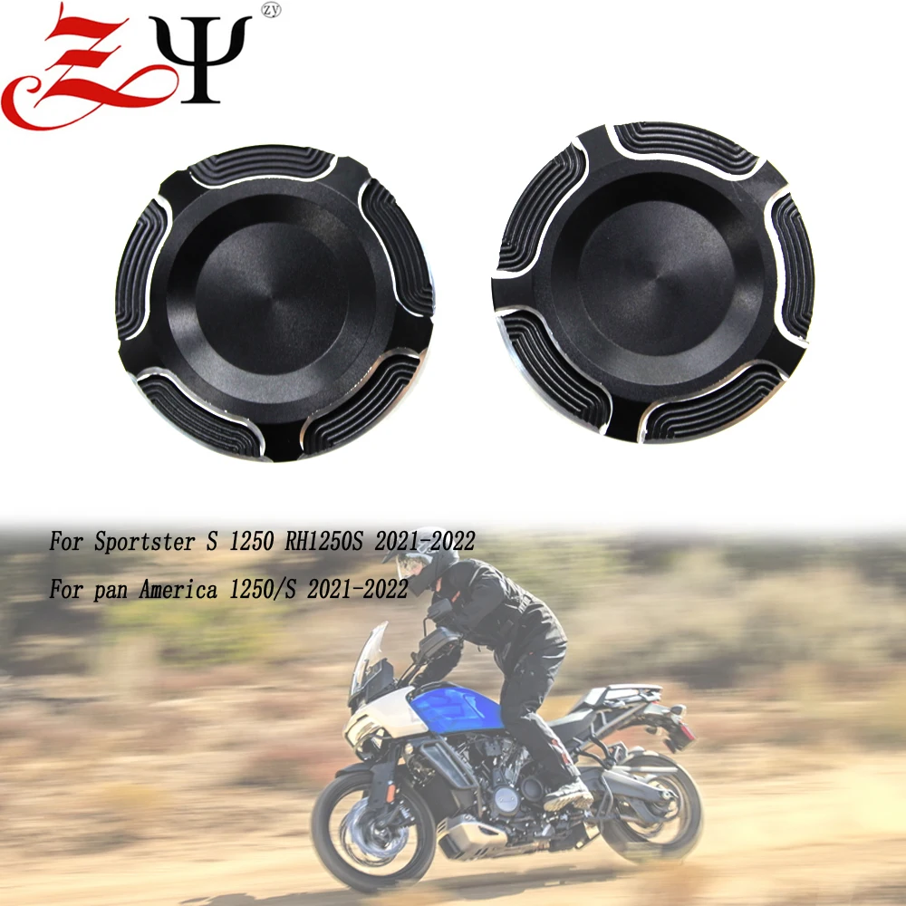 Black Aluminum Rough Crafts Rear Axle Nut Covers Bolt Kit Fits For Harley Sportster S 1250 RH1250 S PAN AMERICA 1250 S PA1250