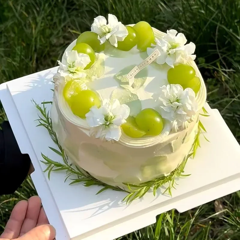 Simulation Birthday Cake Model Fake Fruit Cake Plastic Mold Showcase Sample Display Ornaments Party Decoration Photography Props