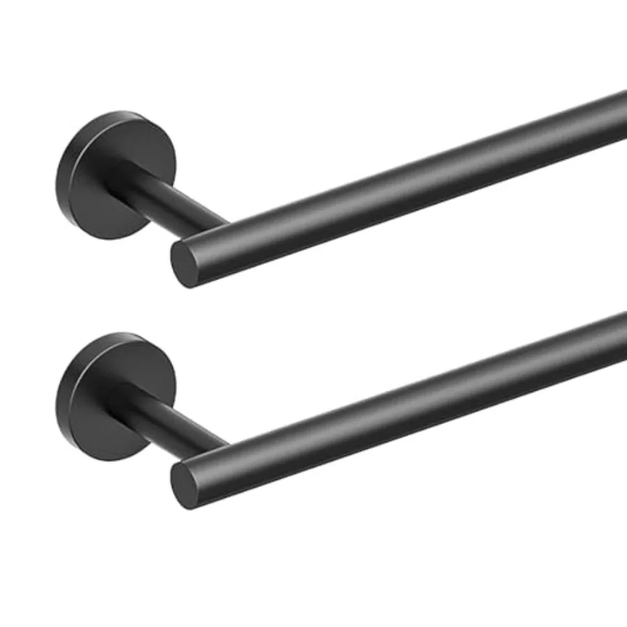 

Black Towel Bar for Bathroom Wall Towel Racks for Bathroom Includes Wall Mounting Hardware Total Length 2 Pack