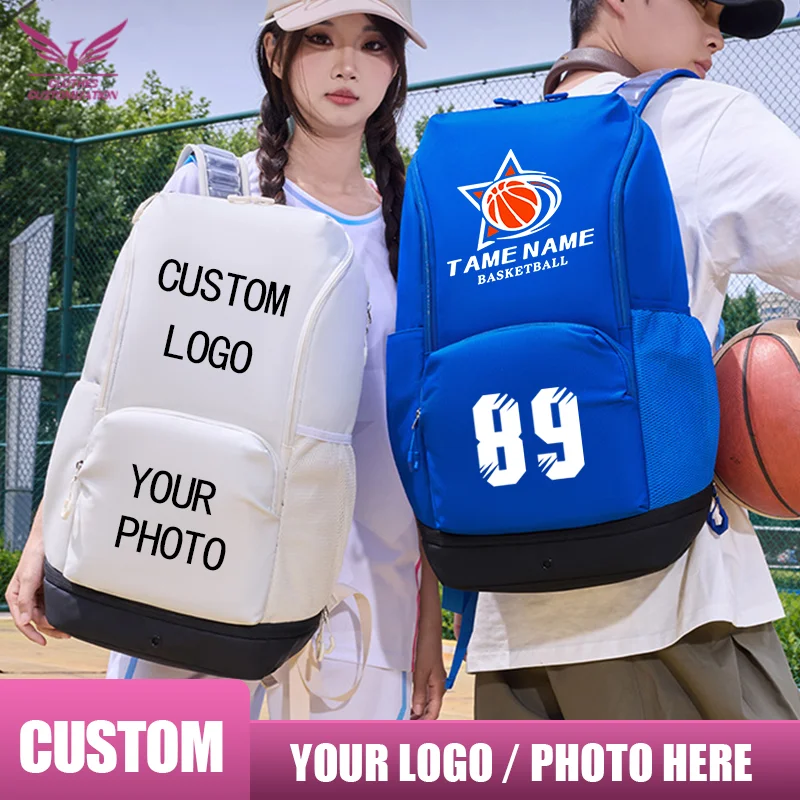 

Large Capacity Sports Badminton Racket Backpack Custom logo Basketball Training bag Competition gift Bag personality custom