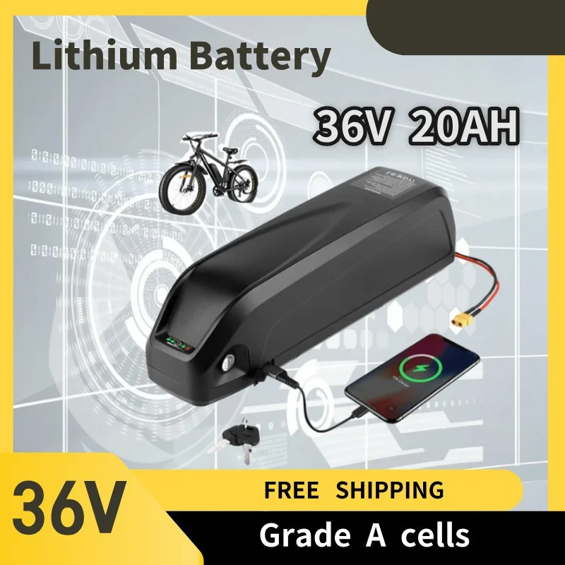 

36V48V52V Новый литиевый аккумулятор полной емкости 18650 Hailong, 25 Ач, подходит для 250-2000 Вт