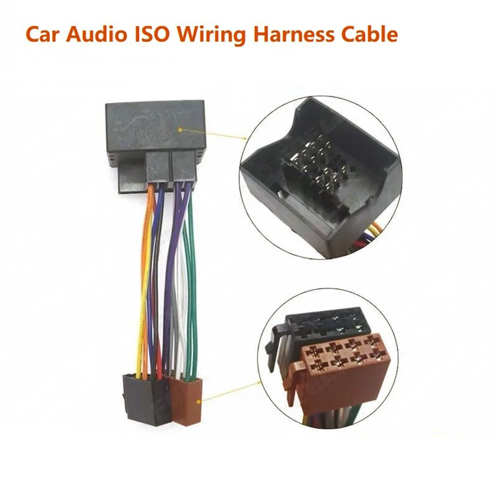 راديو ستيريو بالسيارة ISO كابل رصاص موصل الأسلاك محول لبيجو 207 307 407 لسيتروين ثاب سيتروين سيتروين بيرلينجو #1