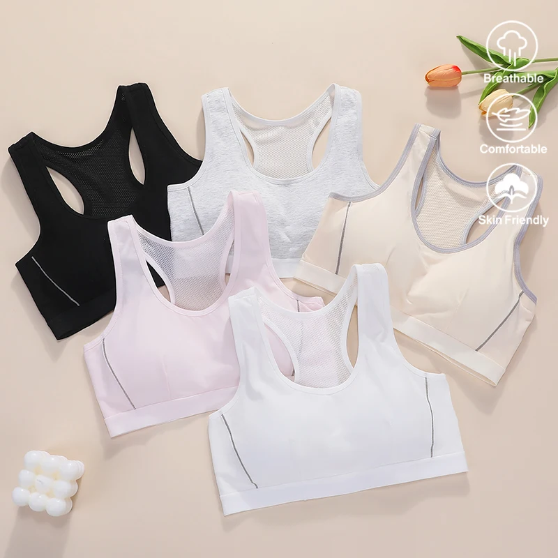 Girls' sports bras, developmental stage, girls, middle school students, adolescents, underwire bras, girls, adults, thin vests
