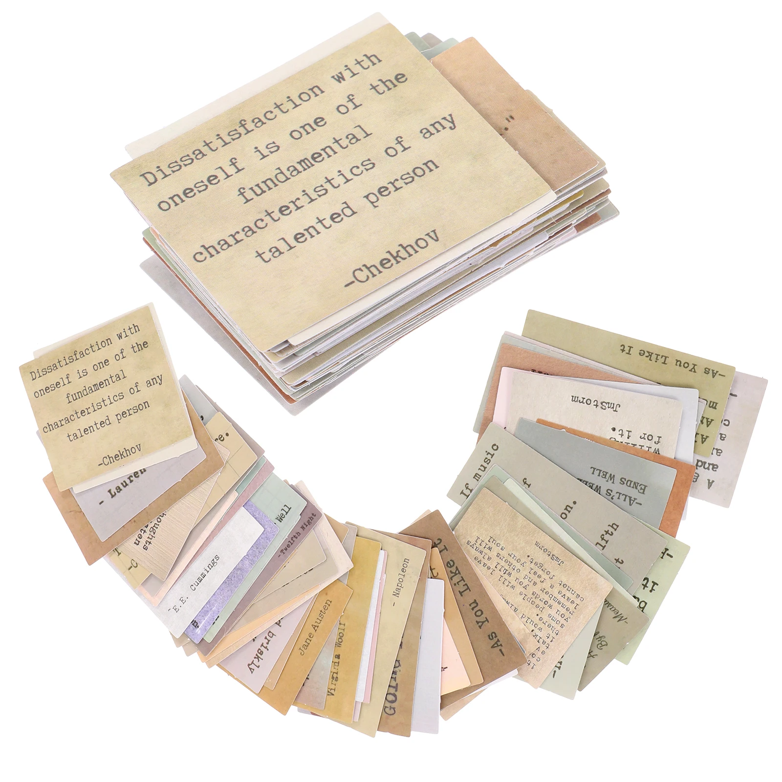 

60pcs Inspirational Quote Stickers Waterproof DIY Scrapbooking Journaling Planner Motivational Vintage Adhesive Decor Supplies