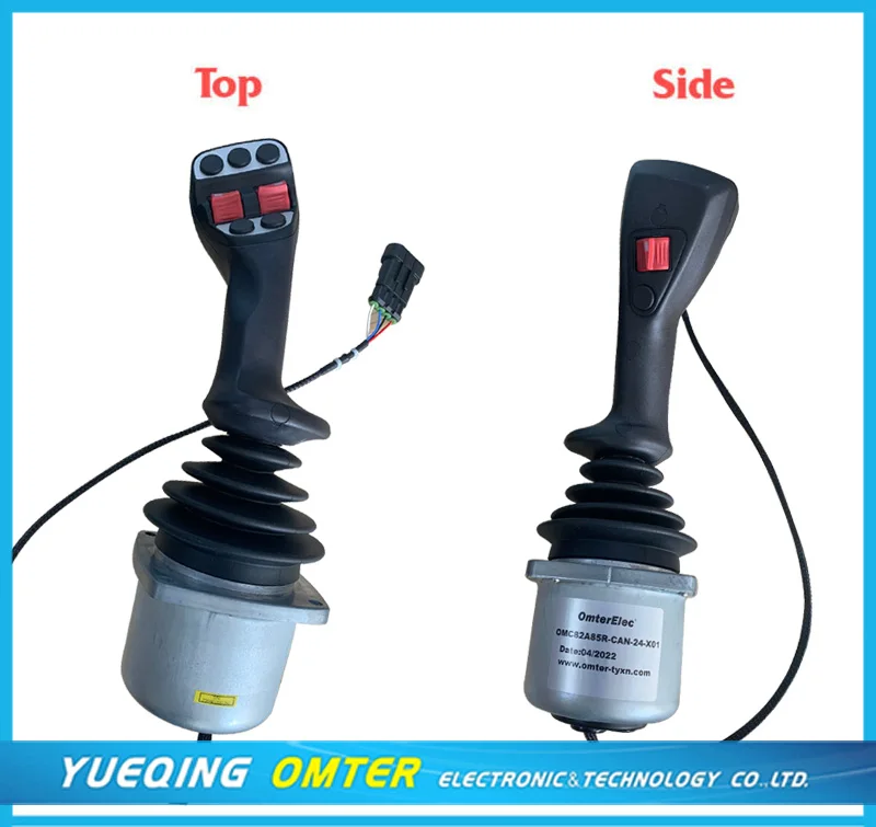 OMC82A85R-CAN-24-X01  right handle joystick excavator industrial joysticks