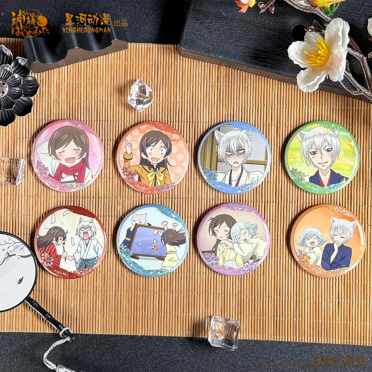 

Kamisama love Tomoe Momozono Nanami Tomoe China Official Authorization Facial Expression Series Badge 8pcs/set