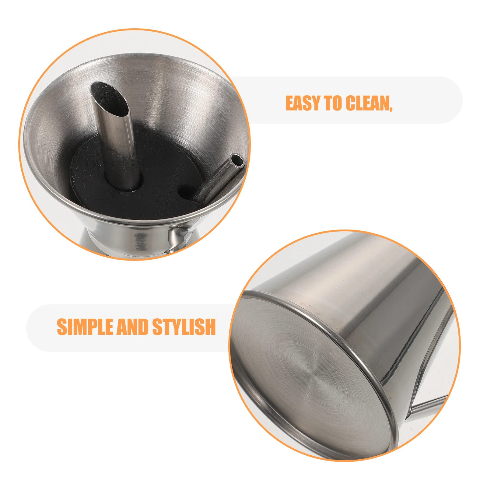 

Stainless Steel Oil Pot Anti Drip Vinegar Bottle Ergonomic Handle Leakproof Container Sauce Dispenser Kitchen Pourer Non Drip