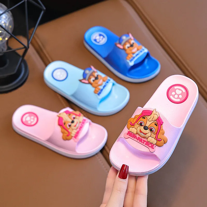 PAW PATROL pantofole per bambini ragazzi ragazze estate scarpe da spiaggia antiscivolo bagno interno casa scivoli per studenti Kawaii