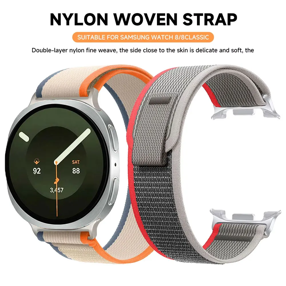 Trail Loop strap for Samsung galaxy watch 9 8 40mm 44mm Nylon Sport Band for Galaxy 9 8 classic 46mm Smartwatch Bracelet