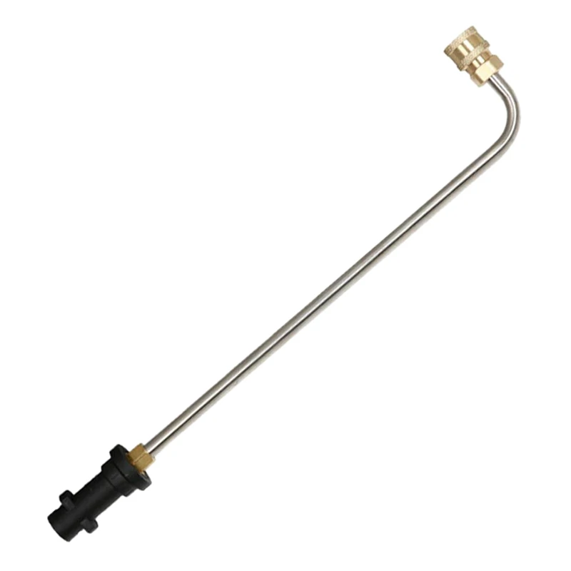 Gutter Cleaner Attachment For High Pressure Washer Gutter Cleaner Rod Angled Lance 1/4 Inch Quick Connect