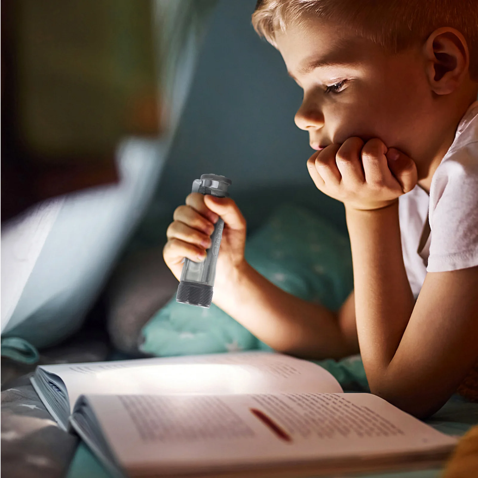 

1Set Portable LED Flashlight Keychain USB Charging Mini Torch for Camping Hiking Night Visibility Hanging Flashlight