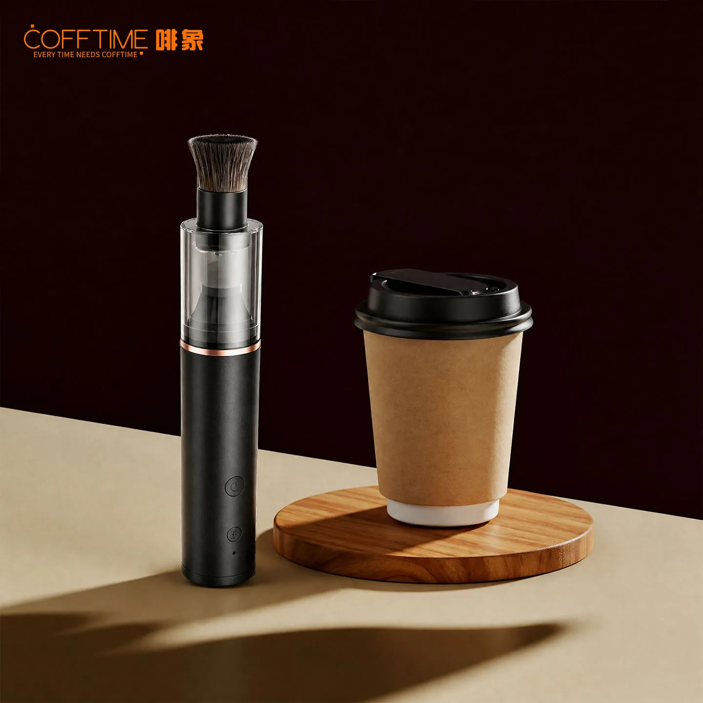 Portable Handheld Mini Vacuum Cleaner For Coffee Grounds Wireless Electric Dust Collector With Brush For Espresso Portafilter