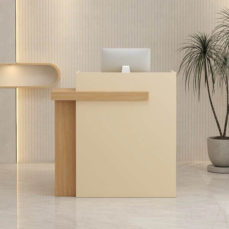Salon Shop Reception Desks Aesthetic Minimalist Design Unique Reception Desks Luxury Modern Comptoire Accueil Trendy Furniture