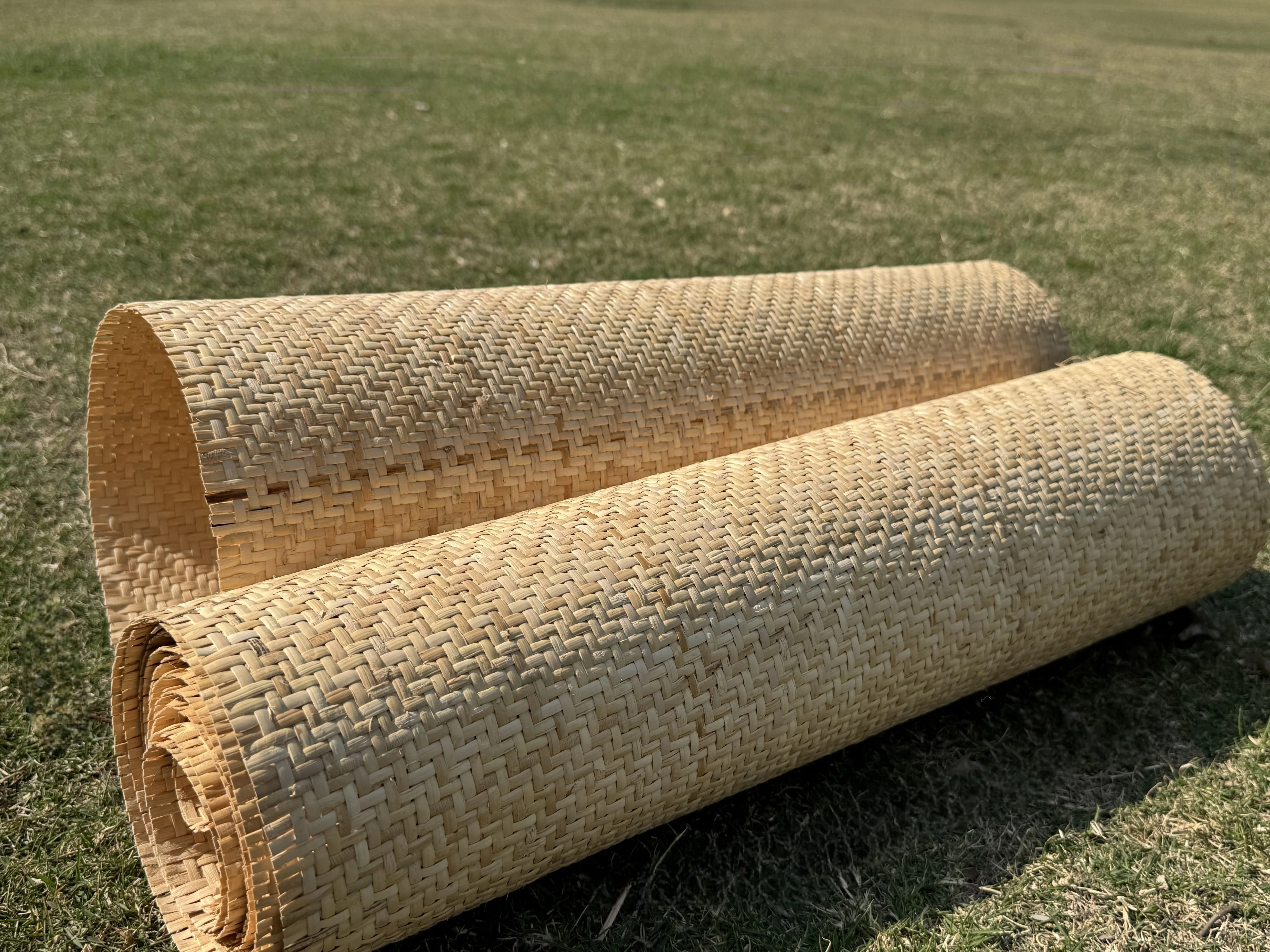 Natürliches Rattan 35–100cm Breite Rattanrolle Korbmattenmaterial 7-7,5 m Korbflechtmaterial Rattanmaterial Rattanrohr für Stuhl-Kopfteil – Detail 2