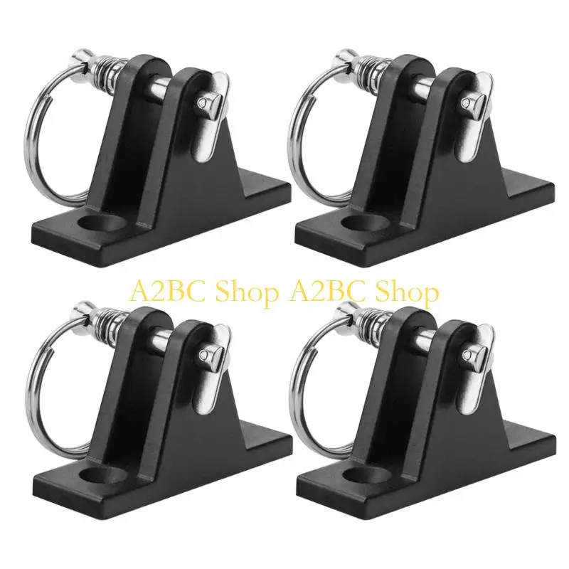 A2BC Bimini Top Deck Hinge Nylon Mounting Bracket and Stainless Steel Fasteners for Sailboats Awning Secure