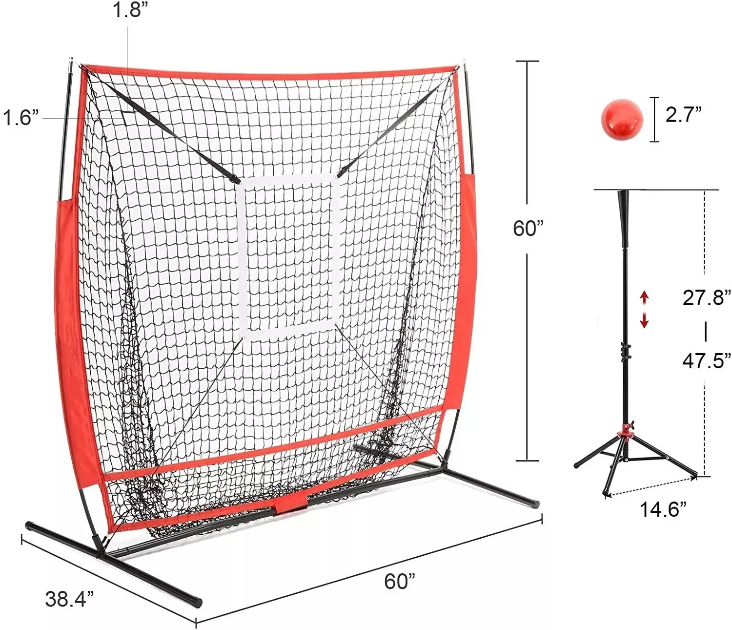 2026 Luxury Folding Golf Chipping With Steel and Target Hole Batting Net Baseball