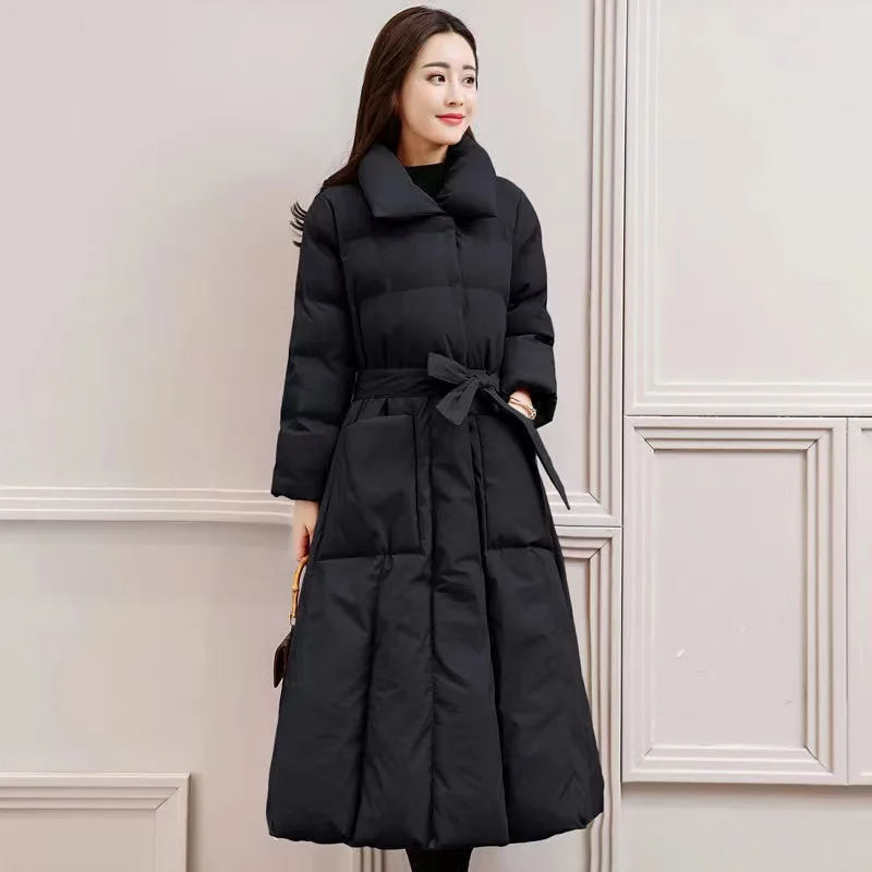 Winter Jacket Women Long Down Jackets Warm Parkas 2024 New Female\'s Casual Thick Quilted Cotton Puffer Coats Parkas Outwear