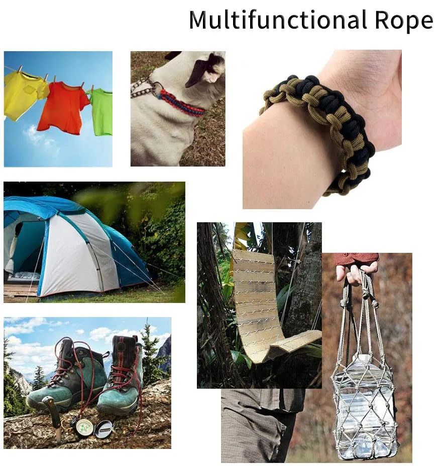 5-Strang 100M Paracord-Seil Durchmesser 4mm Fallschirmseil Zelt-Lanyard Zubehör für Survival-Armband DIY-Herstellung – Detail 3