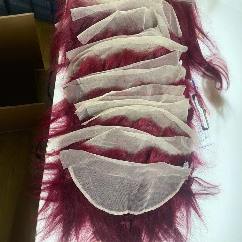 Capelli umani lisci da 12 pollici 99j 13x4 Frontale in pizzo Pre-pizzicato Densità 150% Capelli vergini brasiliani con estremità completa