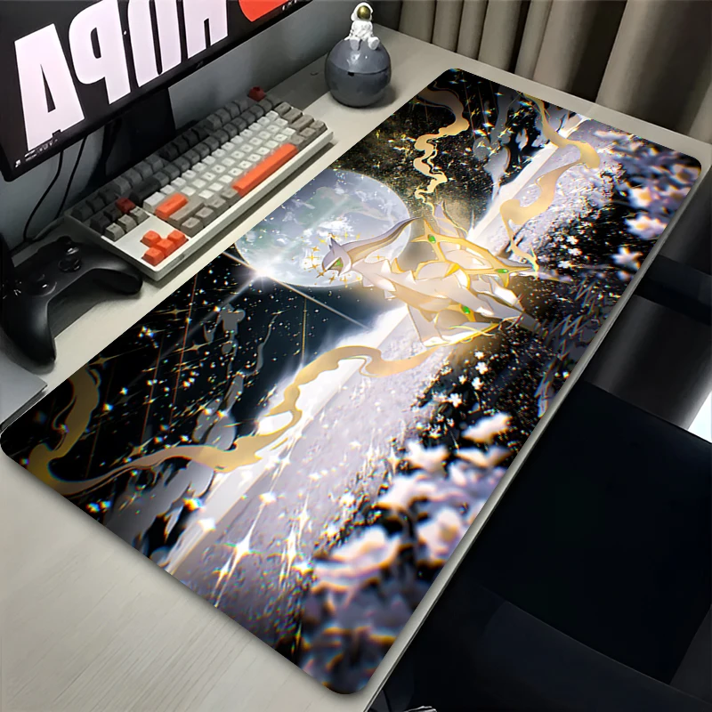 Anime Mouse Pad PC Gaming Accessories Gamer Cabinet Mousepad XXL P-pokemon Arceus Keyboard Rug Office Laptop Rubber Desk Mat view 4