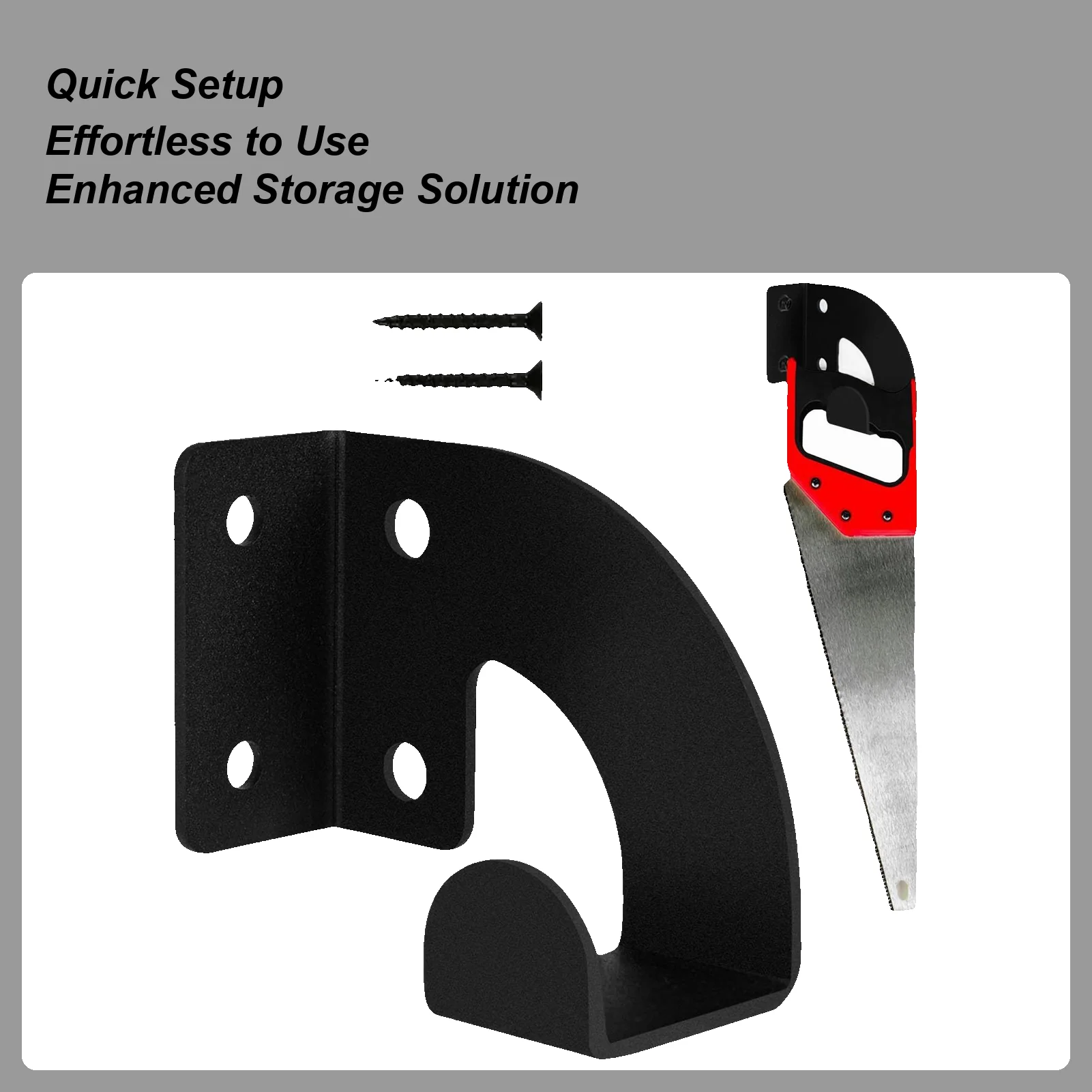 

Chainsaw Rack Metal Chain Saw Hanger Wall Mount Chainsaw Hanger Chain Saw Storage Organizer for Workshop Garage Garden Tools