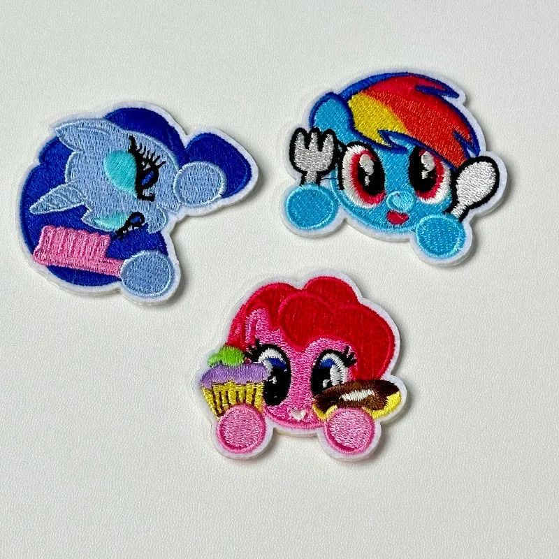 My Little Pony Twilight Sparkle Pinkie Pie Schattig karakter borduurstickers mode kleding gat patch kledingaccessoires