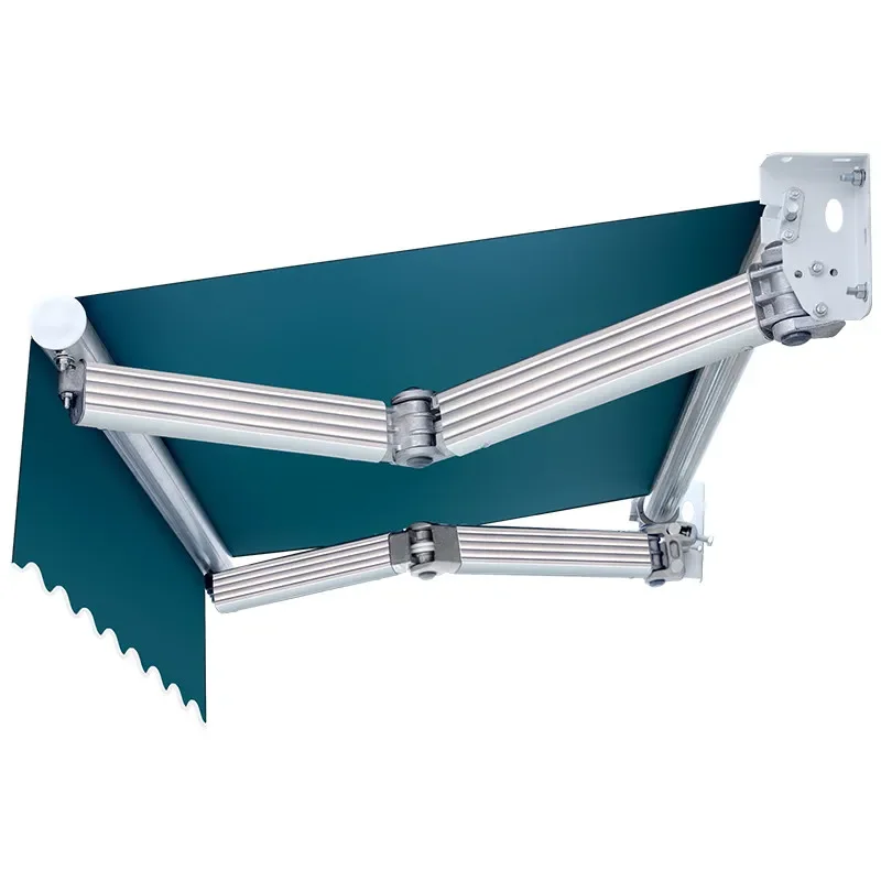 Awning folding telescopic hand crank electric shrinking awning balcony outdoor tarpaulin courtyard eaves awning