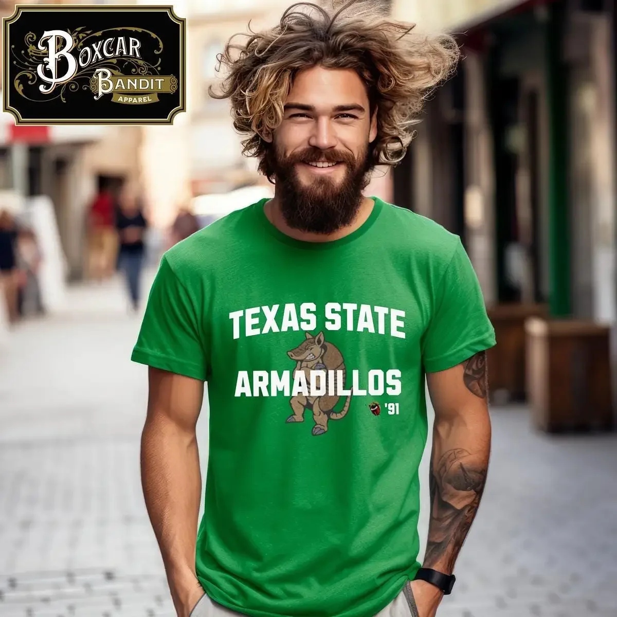 Texas State Armadillos Necessary Roughness 91 film classic tee