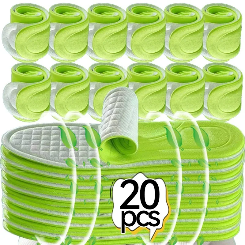 2/20Pcs Memory Foam Orthopedic Insoles for Unisex Shoes Sports Pad Deodorizing Soft Antibacterial Absorbs Sweat Shoe Accessories