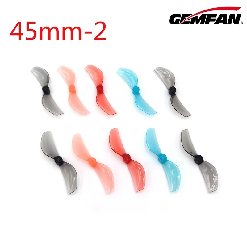 

8 пар 16 шт. Gemfan 45 мм-2 опора 1/1,5 мм T-крепление 2-лопастной пропеллер для RC FPV гоночного дрона Tinywhoop Cinewhoop BETAFPV Pavo Pico