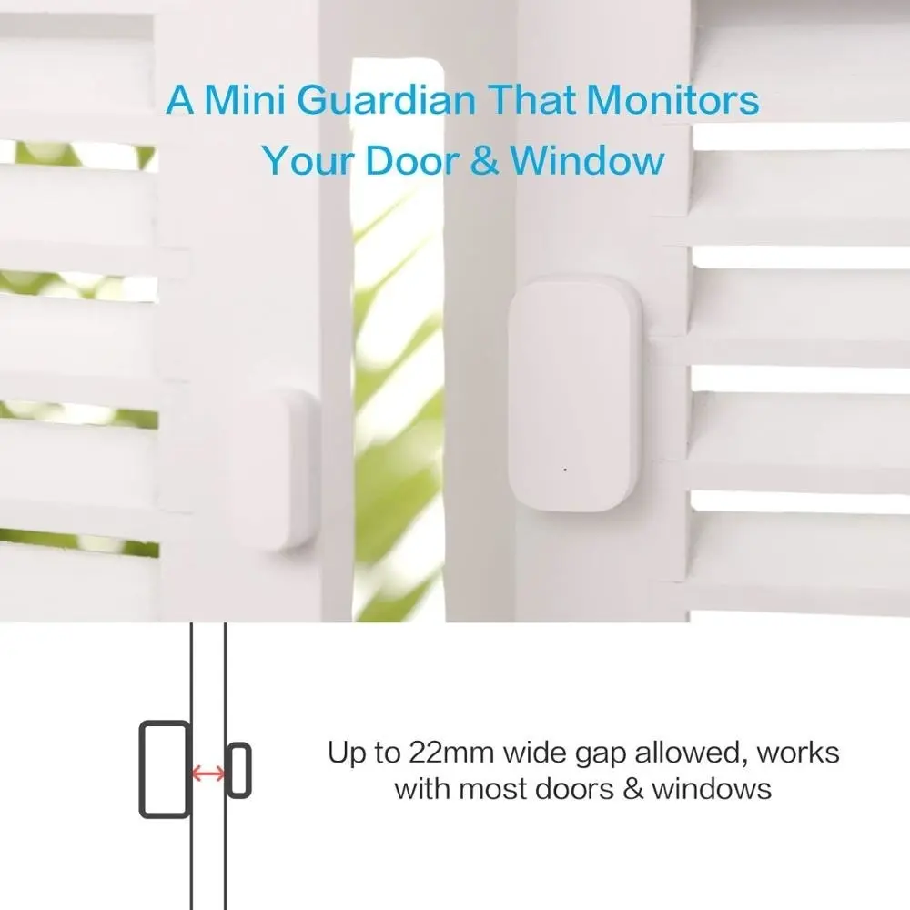 Aqara Smart Door Window Sensor Zigbee Mini Deursensor Draadloze verbinding Alarm Smart Home voor Mijia Mi Home Gateway HomeKit