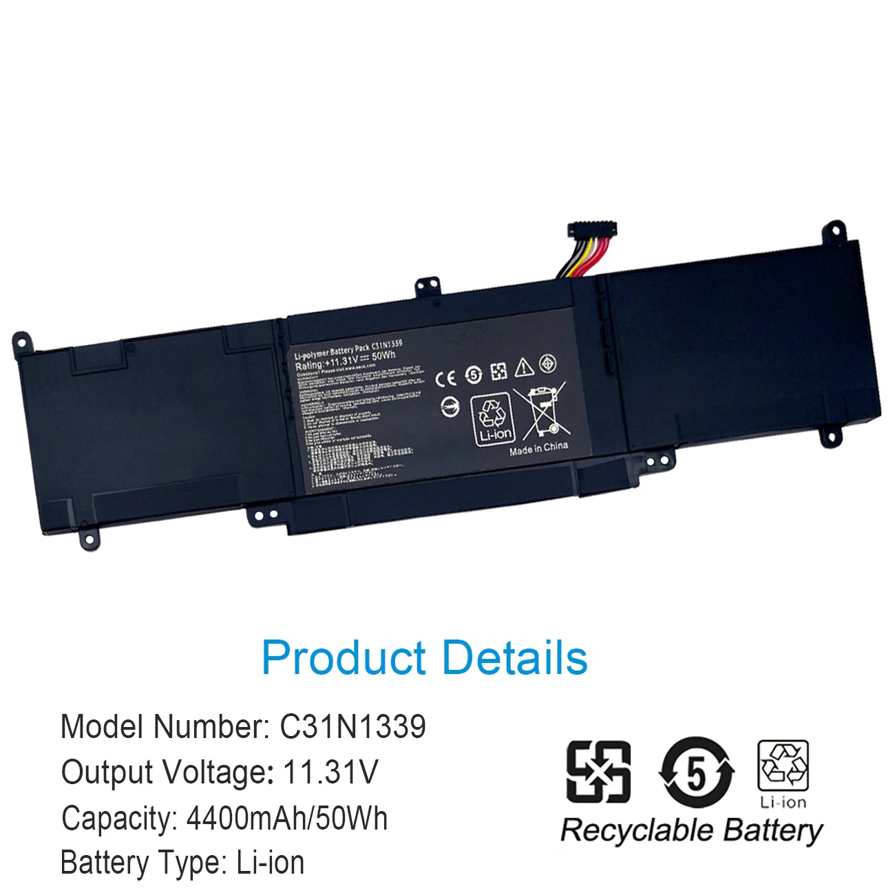 Nobi C31N1339 Laptop Battery For ASUS Zenbook UX303L UX303LN TP300L TP300LA TP300LJ Q302L Q302LA Q302LG C31N1339 50Wh