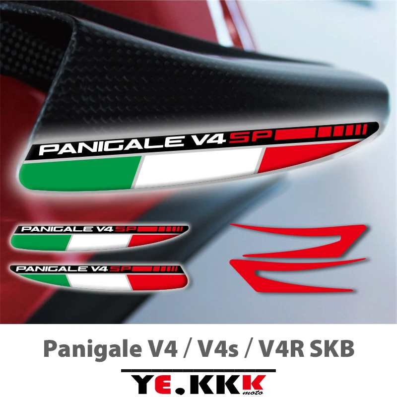 For Ducati Panigale V4 V4R V4S V4SP SBK Motorcycle Wings 3D Sticker Decal Adesivi Per Alette Aerodinamiche The