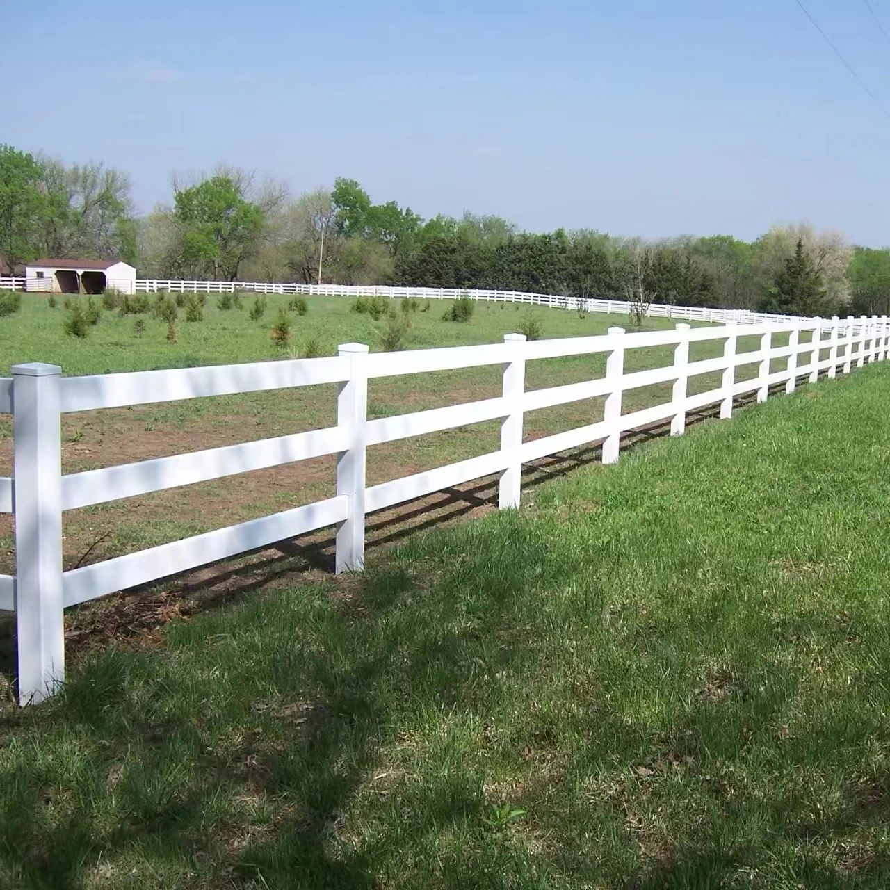 High Quality 2 Rails 3 Rails Easy Assemble DIY PVC Ranch Rail Fenceglobally accessible