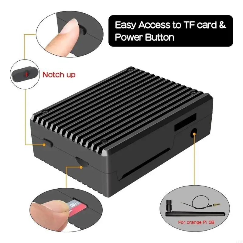Aluminum Case Metal Protective Enclosure Passive Shell N507 For 5/5B Development Board Protective Accessories