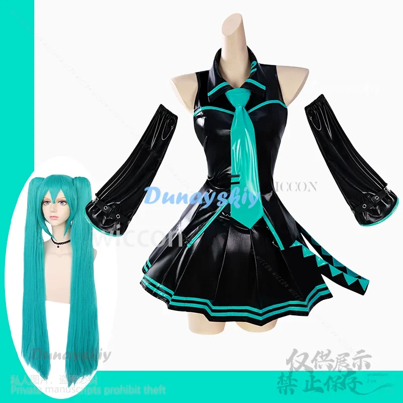 CosplayAnime Game Project Sekai Cosplay Mikuu Jirai Kei Uniform Lolita Y2K Green Wigs For Halloween Christmas Girls Woman Custom