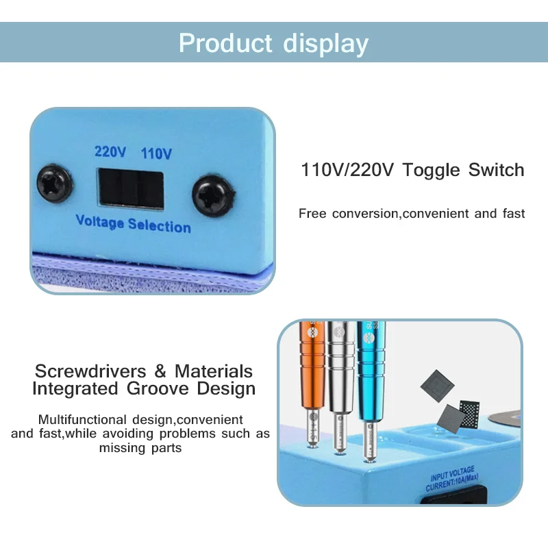 Zonneschijn S-918E Mini Lcd-Scherm Separator Splitter Snel Split Screen Verwarming Podium Scheiden Pad Scherm Verwijderingsmachine