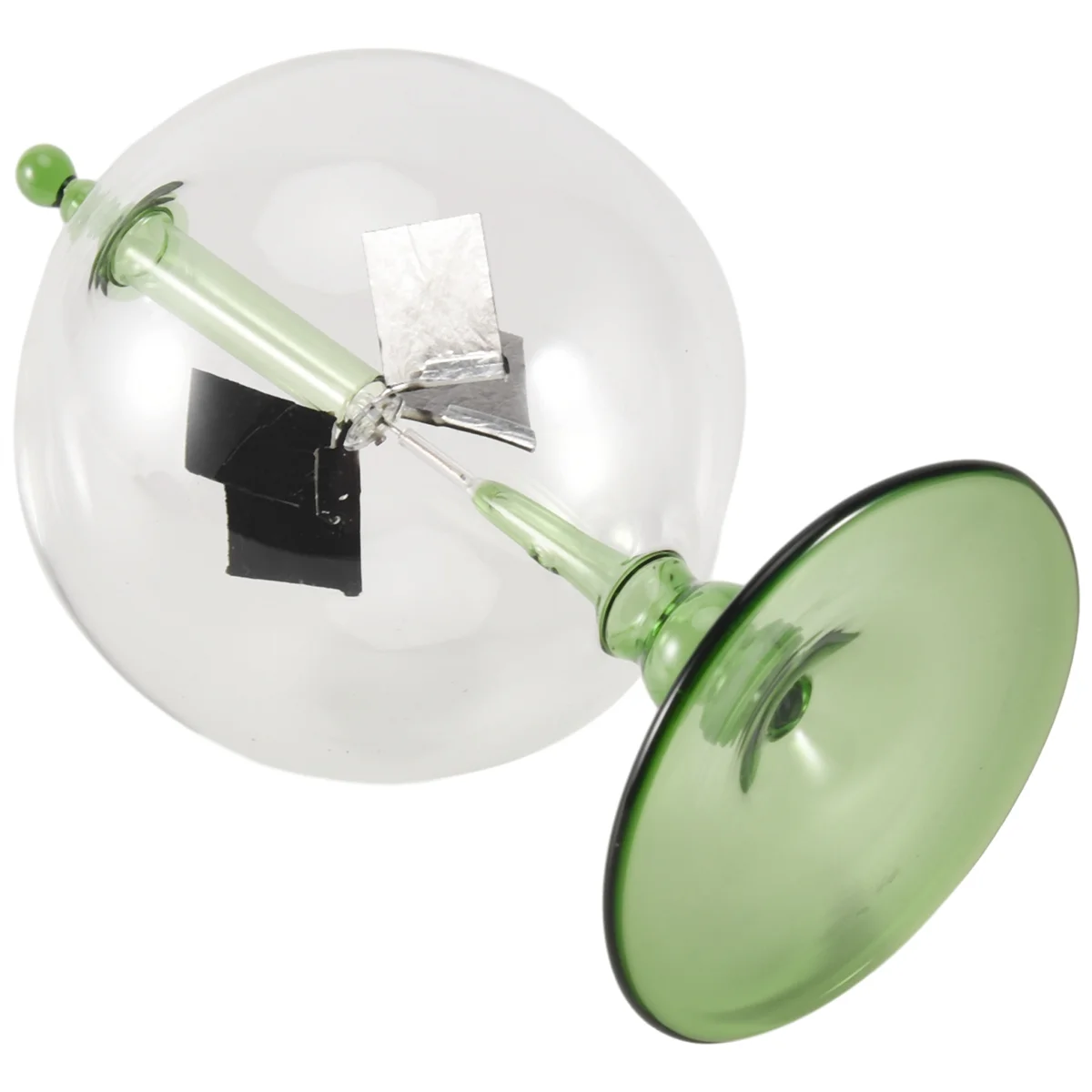 Radiometro a energia solare verde Crookes Solar Energy Spinning Vanes Windmill Gift Home Desk Decoration