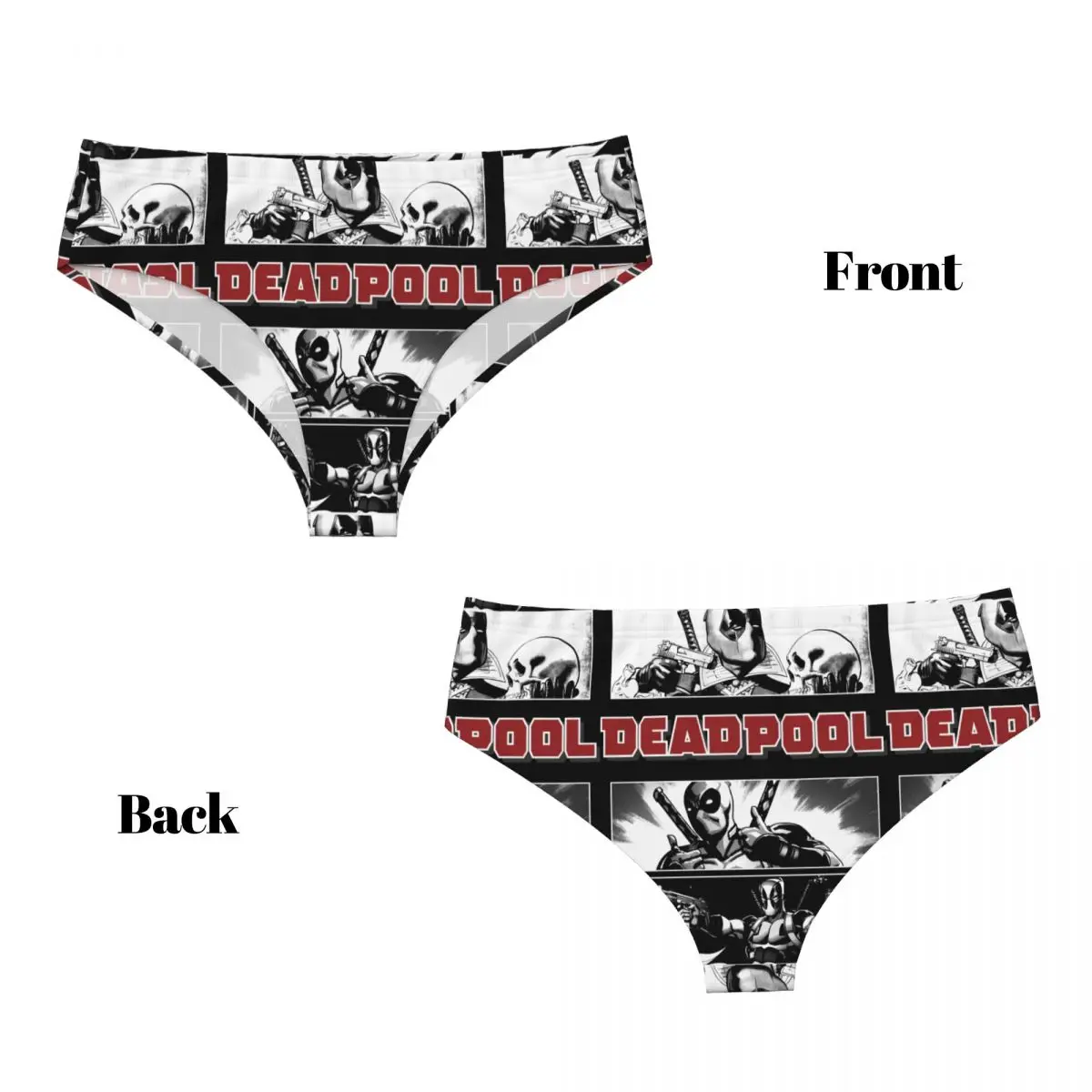 Женское эластичное нижнее белье на заказ Deadpool Poet Boxes, короткие трусики