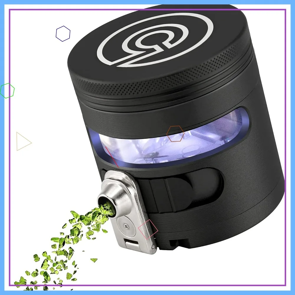 

Ручная кофемолка с автоматическим дозатором, большая, 2,5 дюйма, из алюминиевого сплава, для домашнего использования, черная