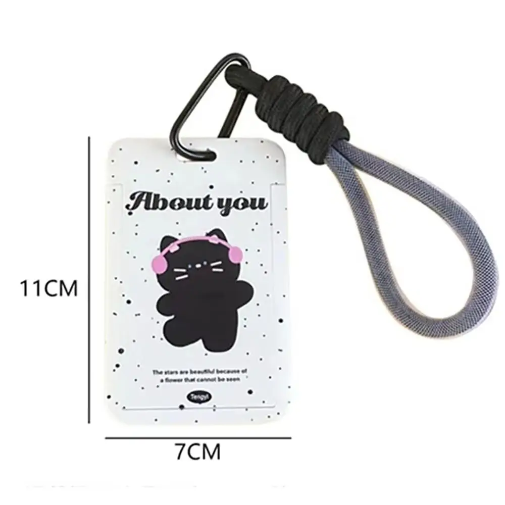 Новый пластиковый держатель для карт со шнурком, держатели для удостоверений личности с героями мультфильмов, чехол для карт Kawaii для студентов