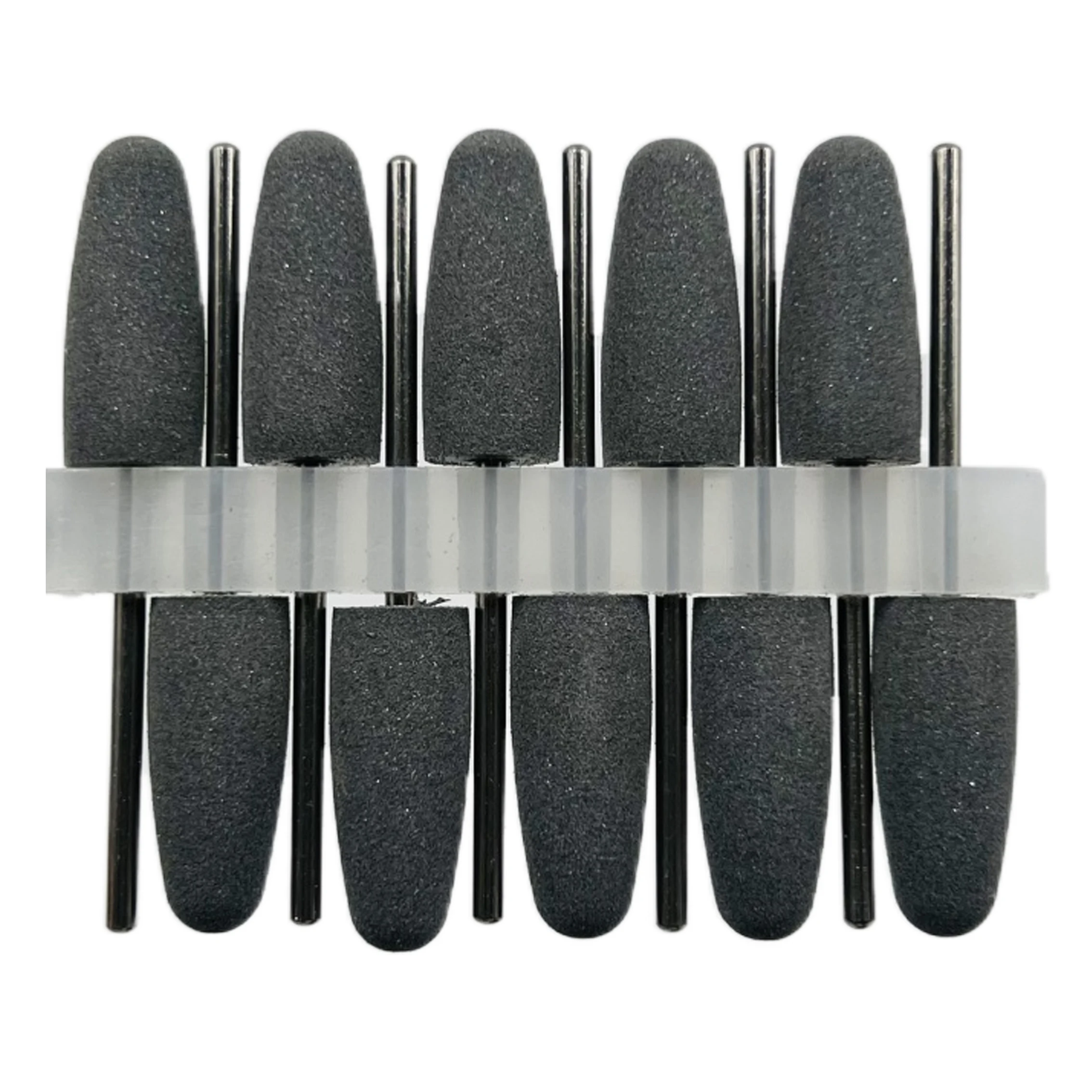 50Pcs DENTAL Gray 10*24 SILICONE Rubber Rotary polishing Micromotor handpiece 2.35mm Polishing Burs