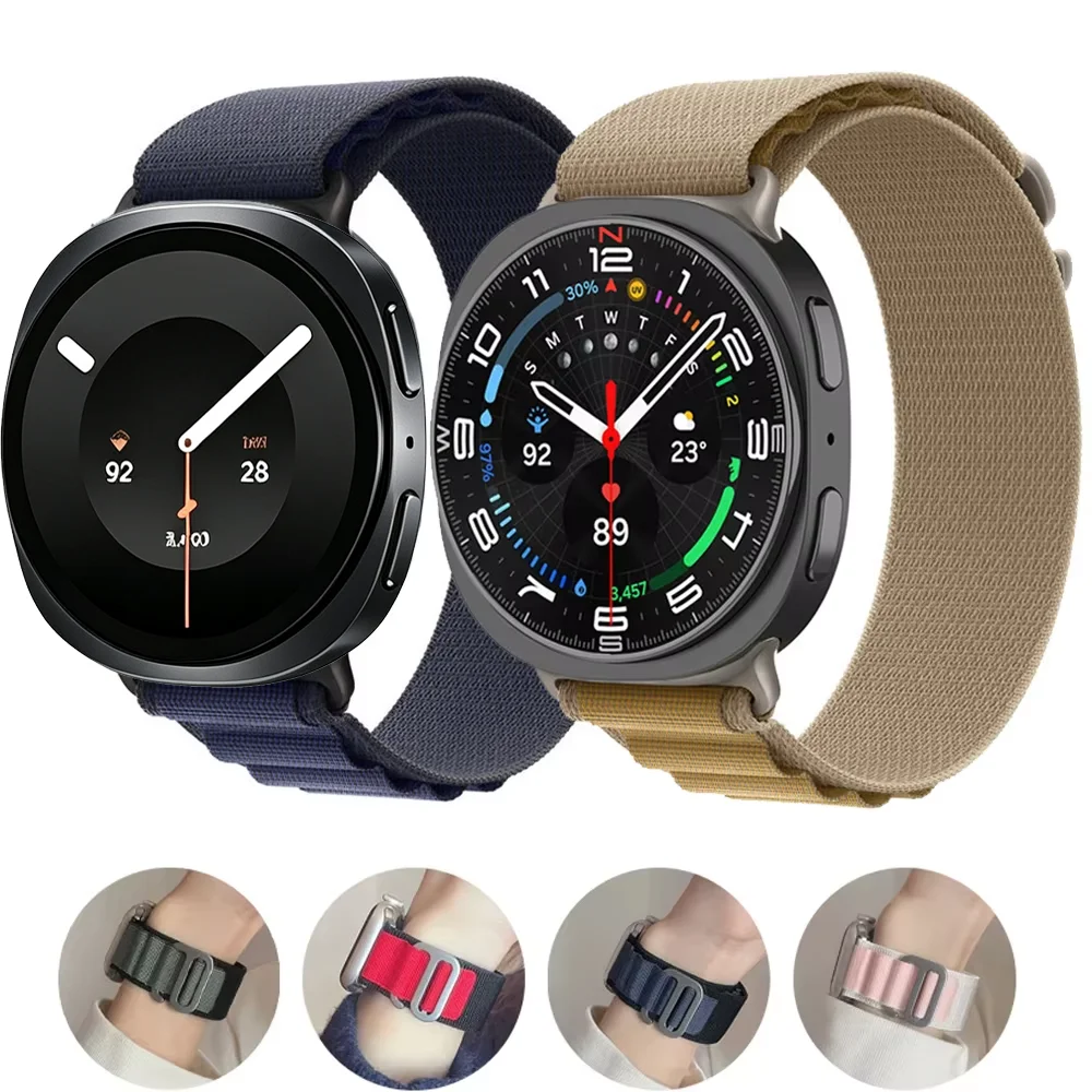 �y�Z�[�����z�A���p�C�����[�v Samsung Galaxy Watch 9 8 40mm 44mm�Ή� �i�C�������X�g���b�v �u���X���b�g �x���g �p���Z�C�� �R���A Galaxy Watch 8 Classic �o���h 46mm