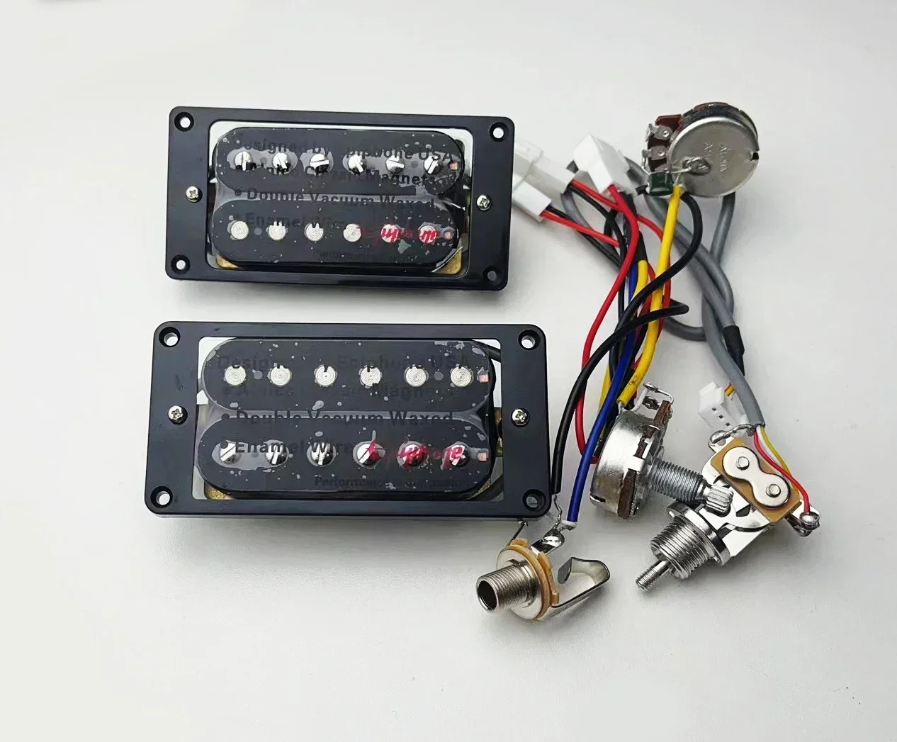 Yue Yun Music Store--Discount Hot Sale--Double Coil Guitar Pickup Customizable Wiring Harness Options 1V1T Or 2V1T