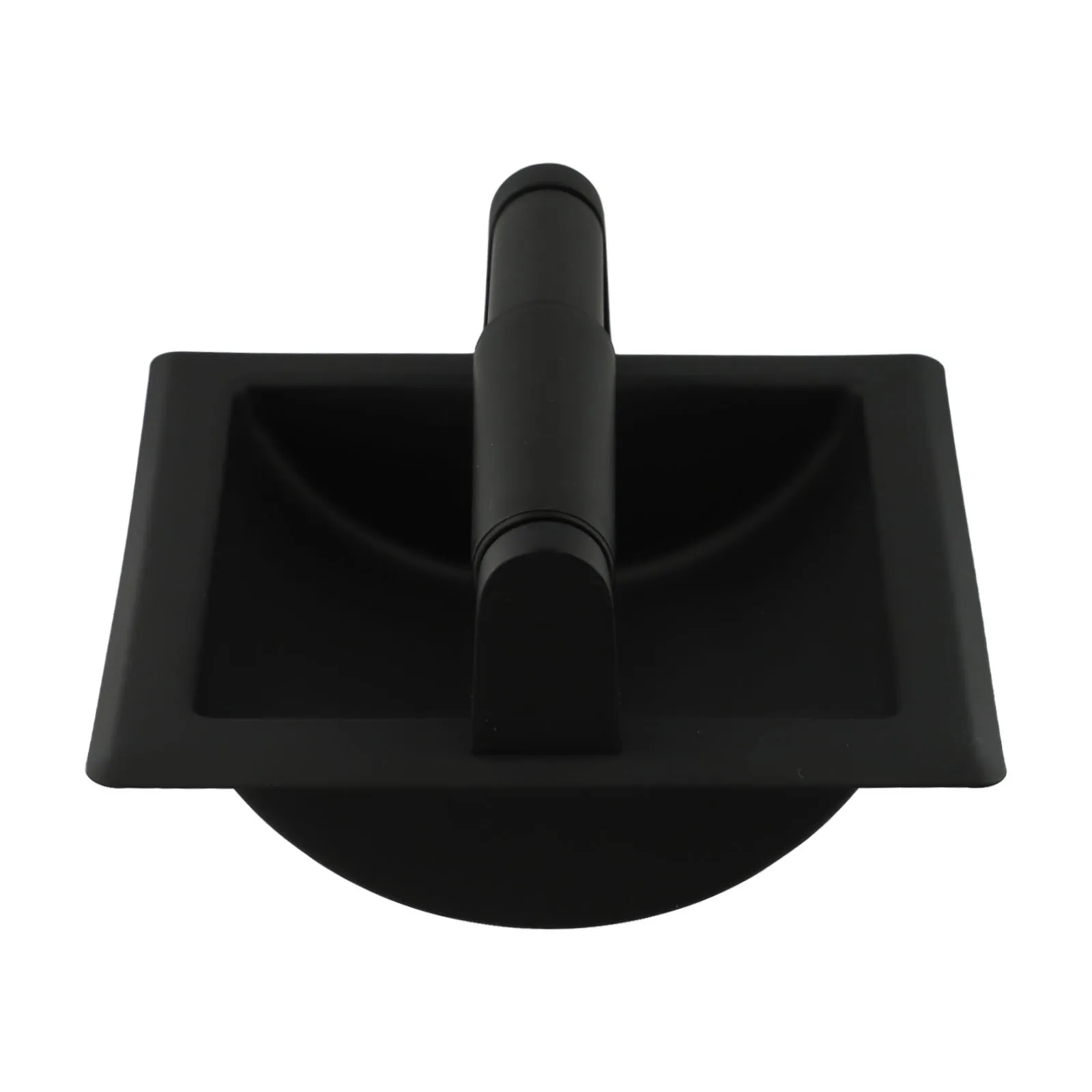 

Stylish Black Stainless Steel Toilet Paper Holder Recessed Wall Mount Space saving and Elegant Bathroom Accessory